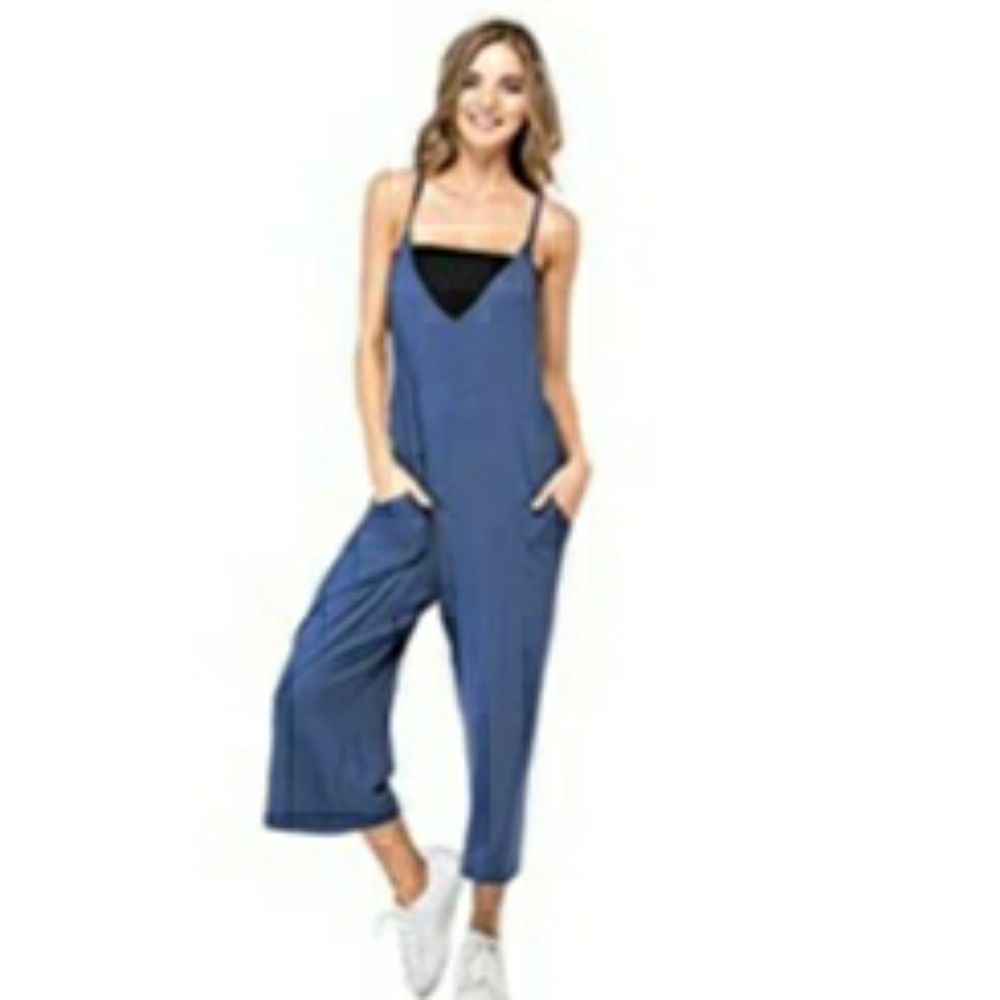 Casual capri jumpsuit